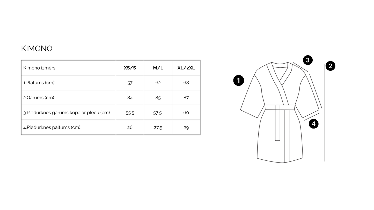 Samta kimono komplekts Šokolāde