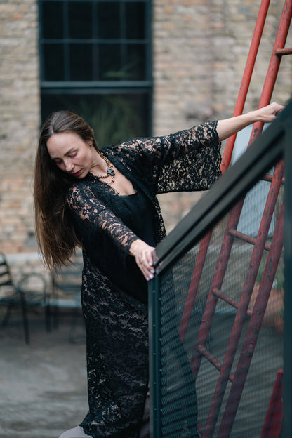 Mežģīņu kimono